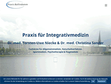 Tablet Screenshot of praxis-ballindamm.de